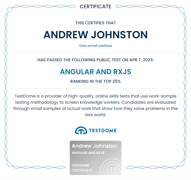 certification