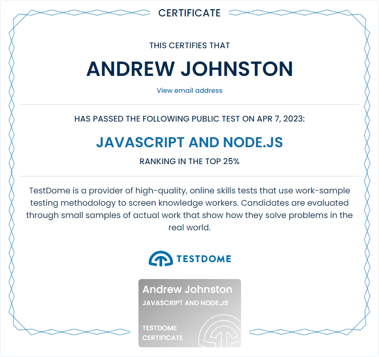 certification