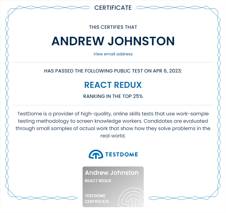 certification