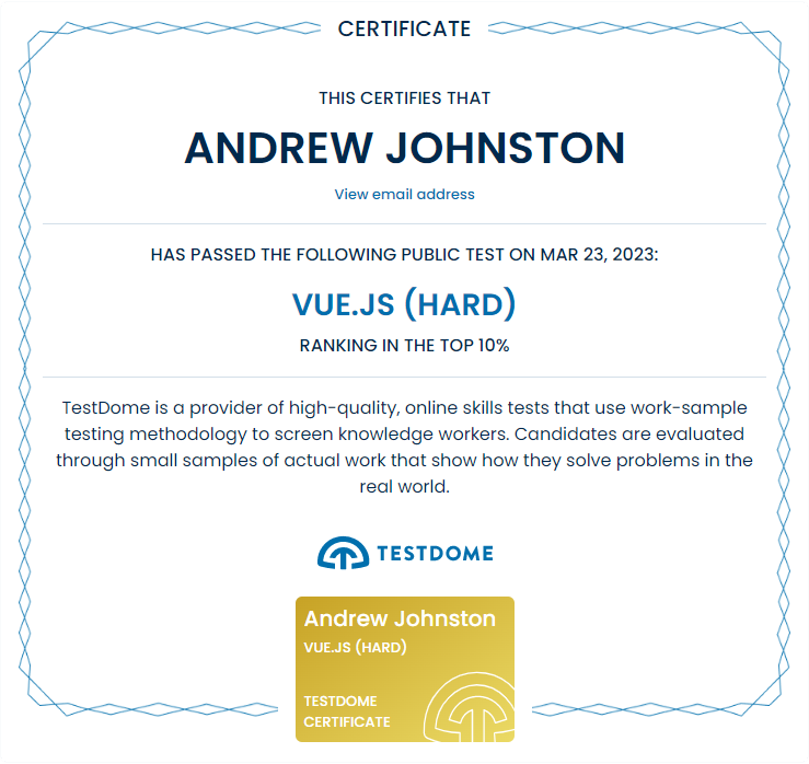 certification